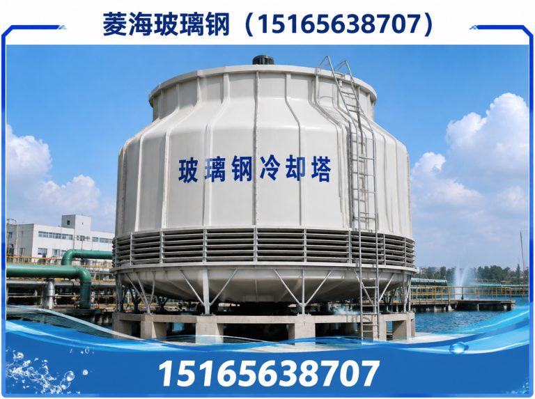寒亭区玻璃钢冷却塔展示图